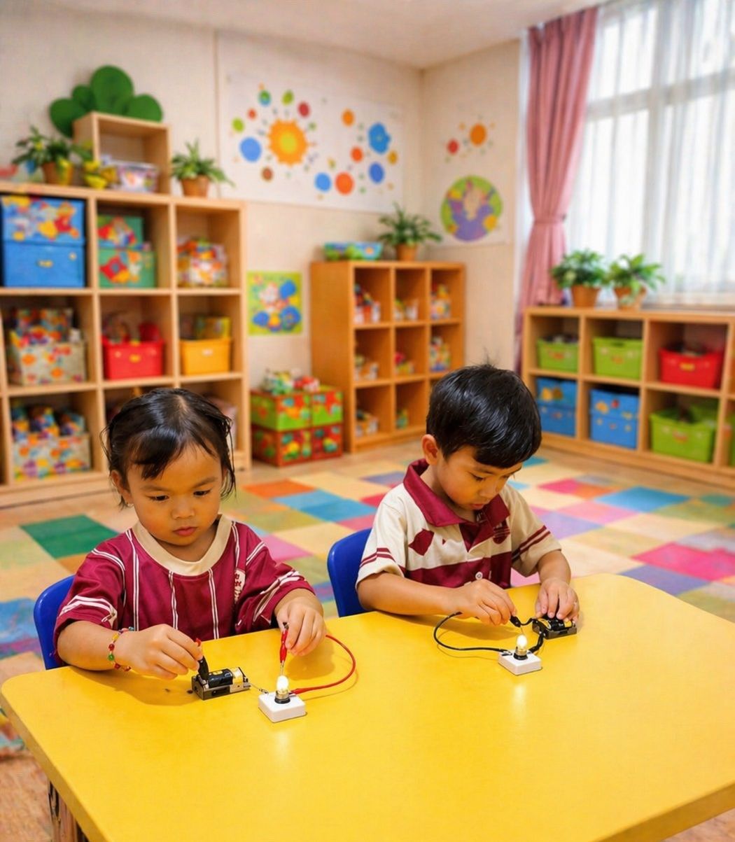 Children doing STEM activity